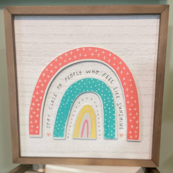 Home Decor: 9x9 Double Sided Box Frame Rainbow - Picture 1 of 4